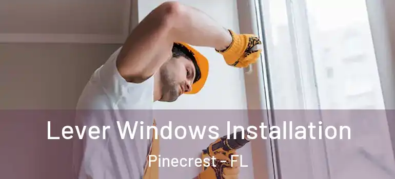  Lever Windows Installation Pinecrest - FL