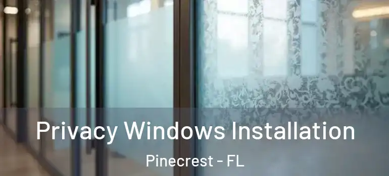  Privacy Windows Installation Pinecrest - FL