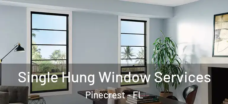  Single Hung Window Services Pinecrest - FL