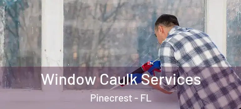  Window Caulk Services Pinecrest - FL